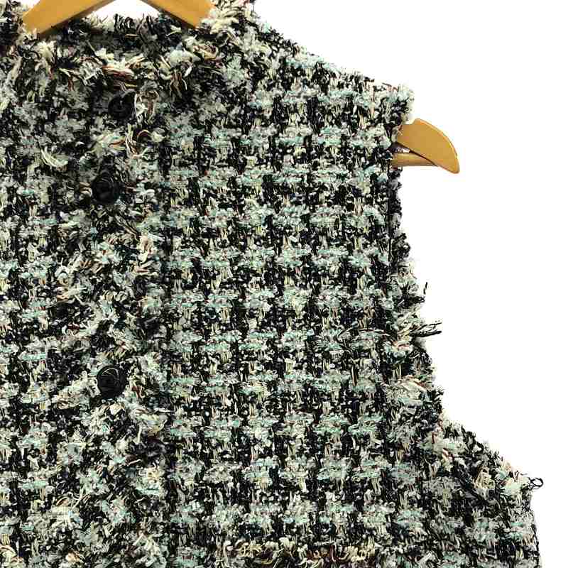 その他 ハウンドトゥースツイード ベスト