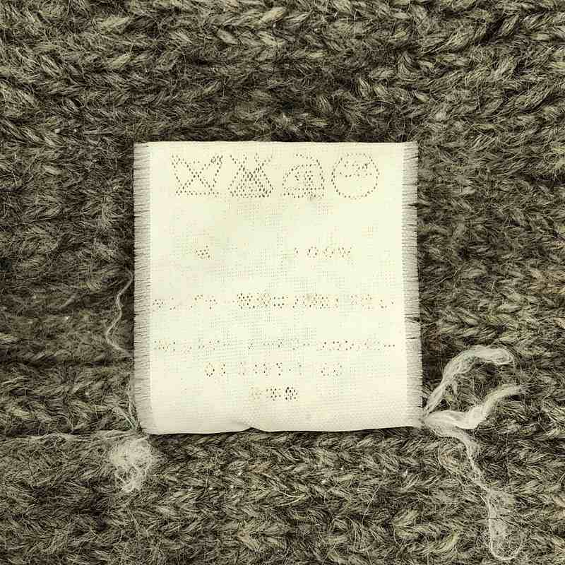 TOUJOURS / トゥジュー ウール アラン編みニットカーディガン