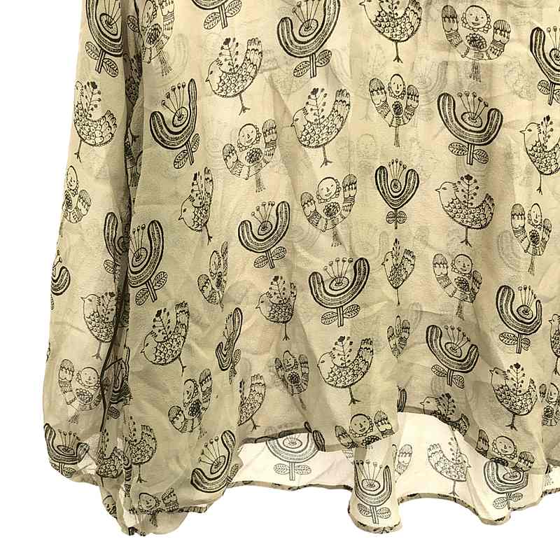 mina perhonen / ミナペルホネン flower,bird,me / シルク プルオーバーブラウス