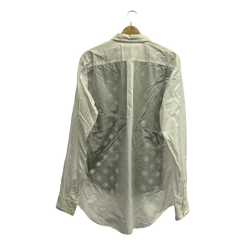 BLACK COMME des GARCONS / ブラックコムデギャルソン ドット柄切替 コットン シャツ