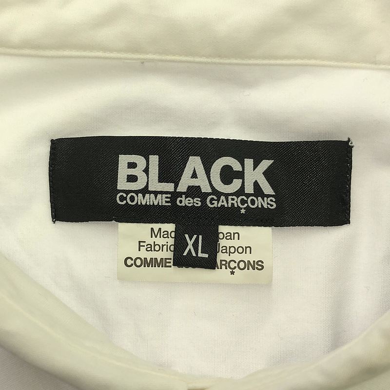 BLACK COMME des GARCONS / ブラックコムデギャルソン ドット柄切替 コットン シャツ