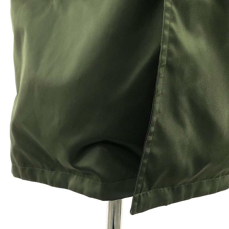 noir kei ninomiya / ノワールケイニノミヤ リバーシブル ジャガード 総柄 チュール切替 ドローストリング ミリタリー モッズベスト