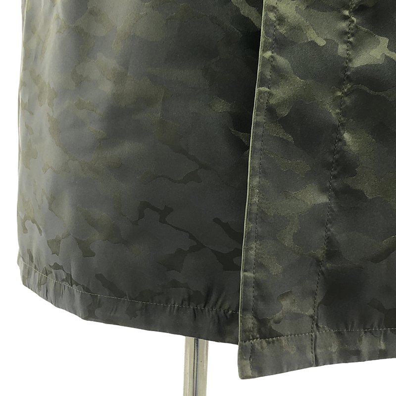 noir kei ninomiya / ノワールケイニノミヤ リバーシブル ジャガード 総柄 チュール切替 ドローストリング ミリタリー モッズベスト