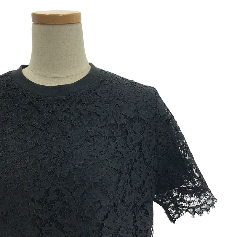 VALENTINO / ヴァレンティノ 総レース クルーネック 半袖 カットソー