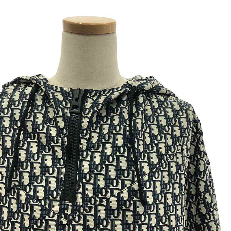 Christian Dior / クリスチャンディオール オブリーク テクニカルタフタ ジャカード アノラック ジャケット BEE刺しゅう ユニセックス パーカー