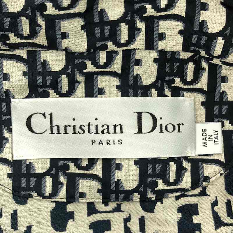 Christian Dior / クリスチャンディオール オブリーク テクニカルタフタ ジャカード アノラック ジャケット BEE刺しゅう ユニセックス パーカー