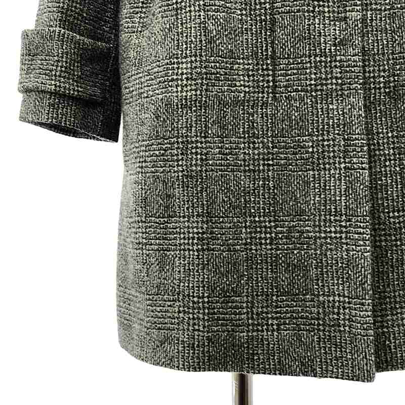 ERMANNO SCERVINO / エルマンノシェルヴィーノ ウール レザーベルト ダブルアジャスター オーバー コート / 総裏地