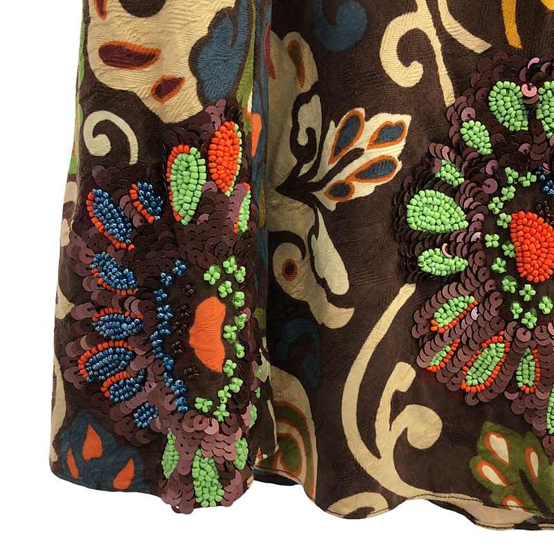 JOSEPH / ジョセフ 総柄 ビジュー装飾 ジャガード スカート