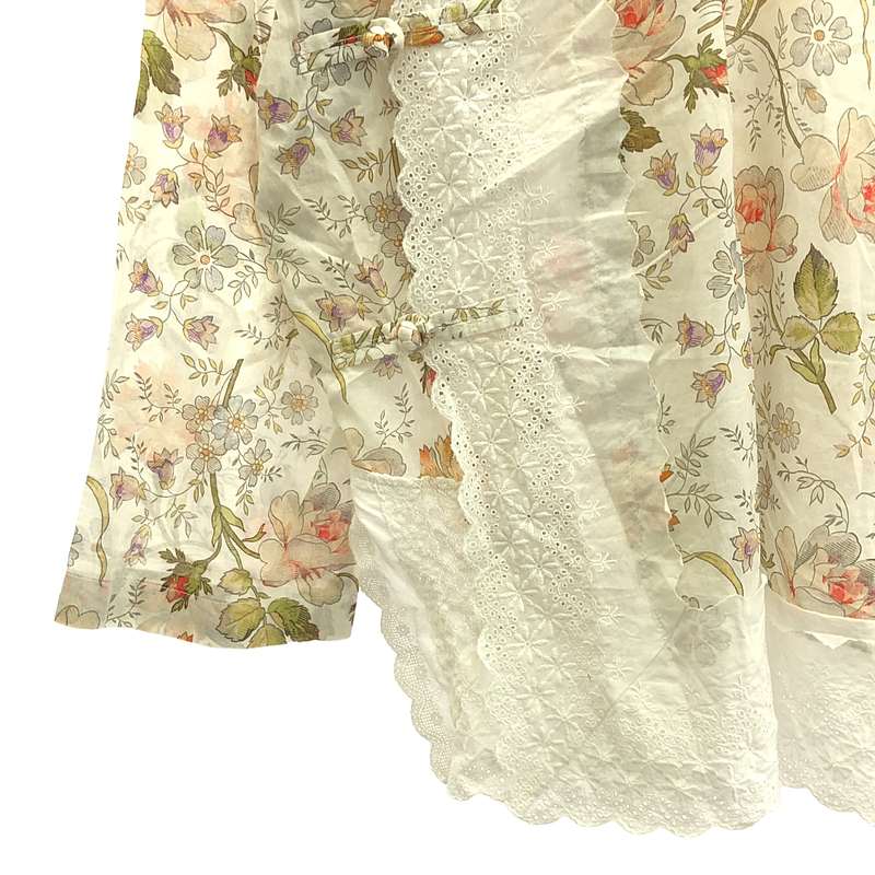 tricot COMME des GARCONS / トリココムデギャルソン コットン レース フラワー チャイナシャツ