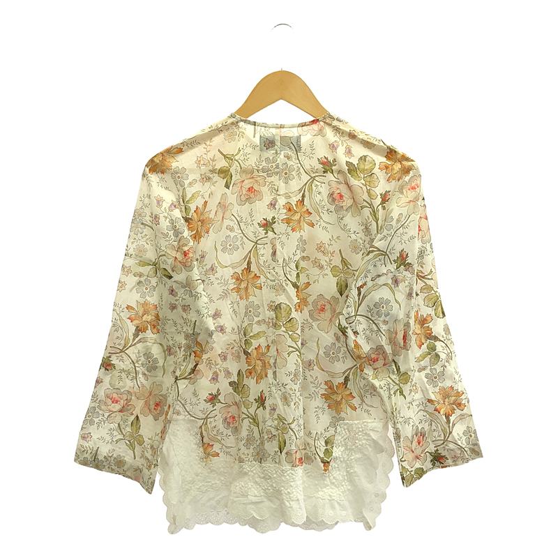 tricot COMME des GARCONS / トリココムデギャルソン コットン レース フラワー チャイナシャツ