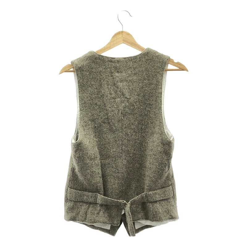 TOUJOURS / トゥジュー ヘリンボーン ウール ベスト