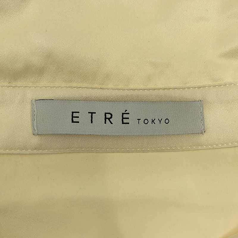 ETRE TOKYO / エトレトウキョウ ボックスシルエット シルクシャツ