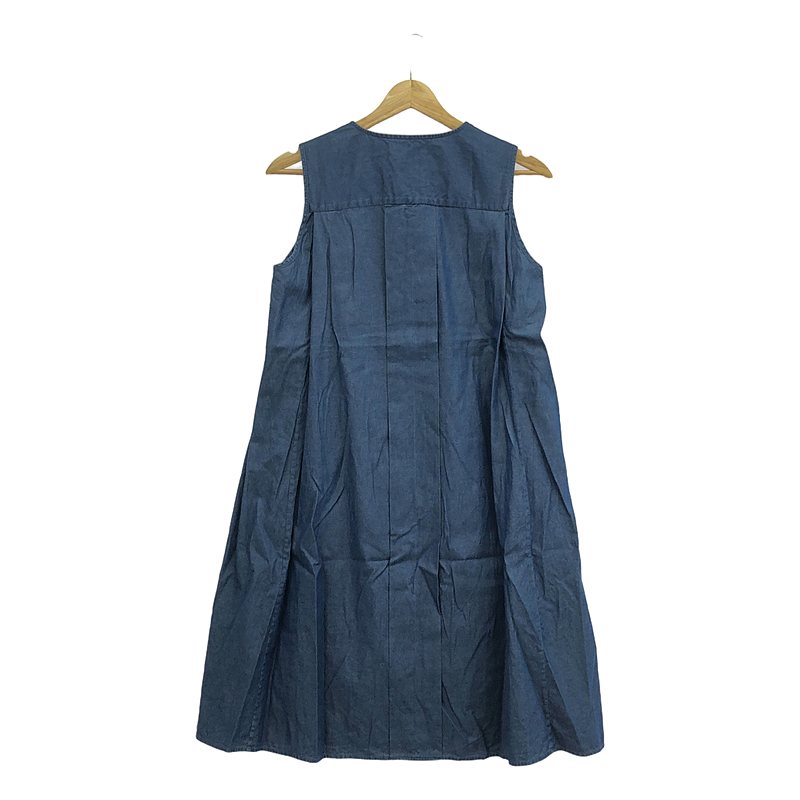 BARBA / バルバ シャンブレー ノースリーブ ワンピース