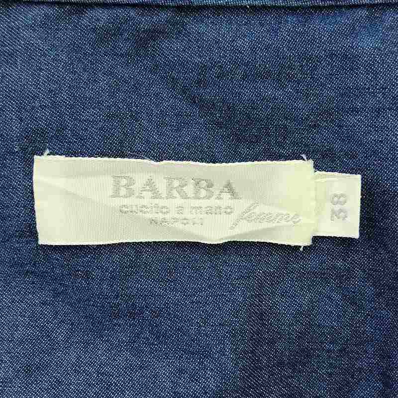 BARBA / バルバ シャンブレー ノースリーブ ワンピース
