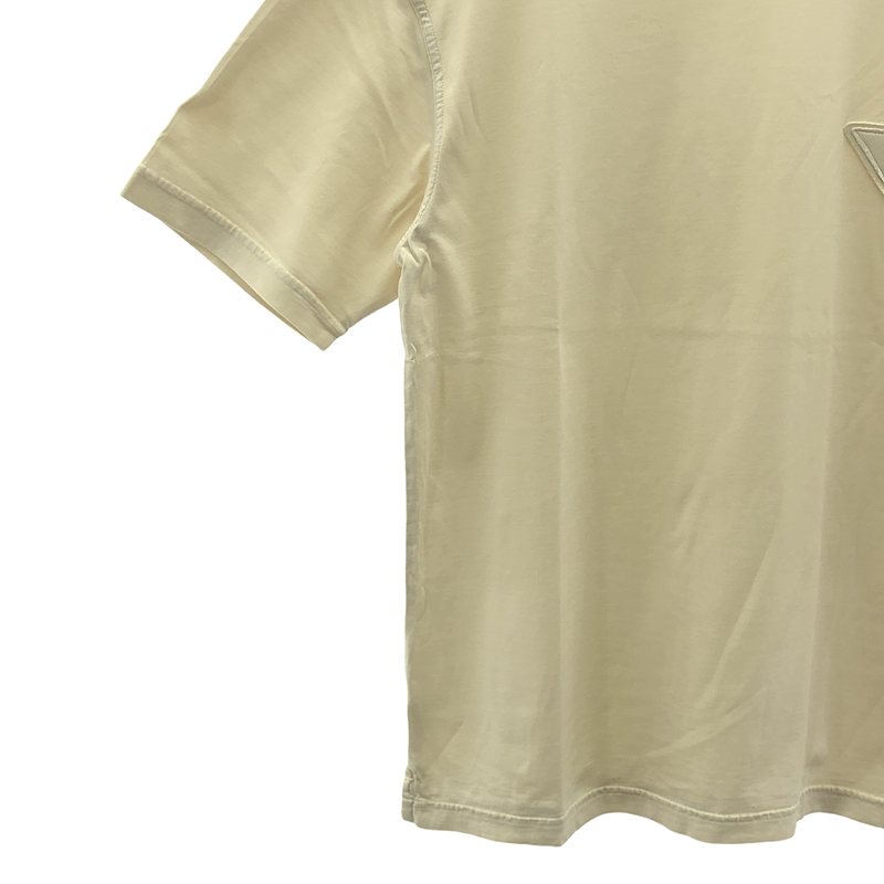 PRADA / プラダ トライアングルロゴ クルーネック コットン Tシャツ