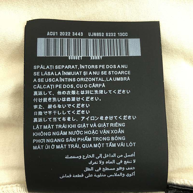 PRADA / プラダ トライアングルロゴ クルーネック コットン Tシャツ