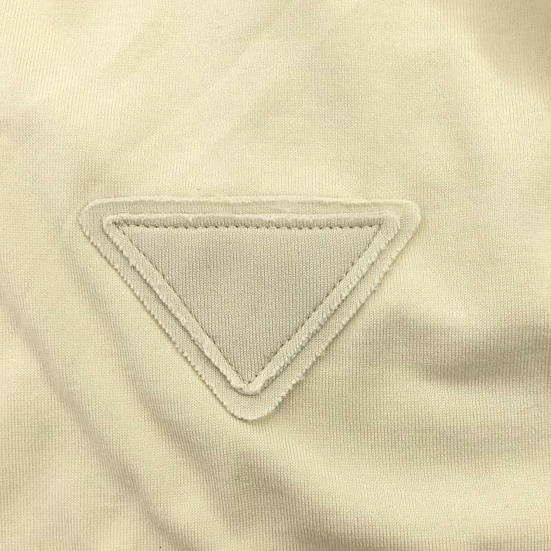 PRADA / プラダ トライアングルロゴ クルーネック コットン Tシャツ