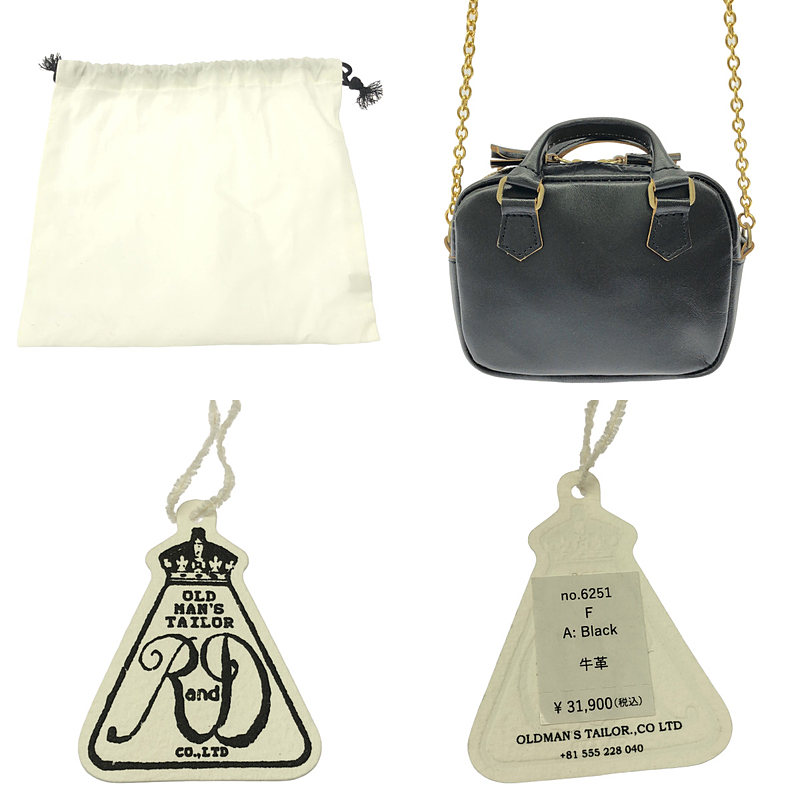 OLDMAN'S TAILOR / オールドマンズテーラー レザーミニショルダーバッグ