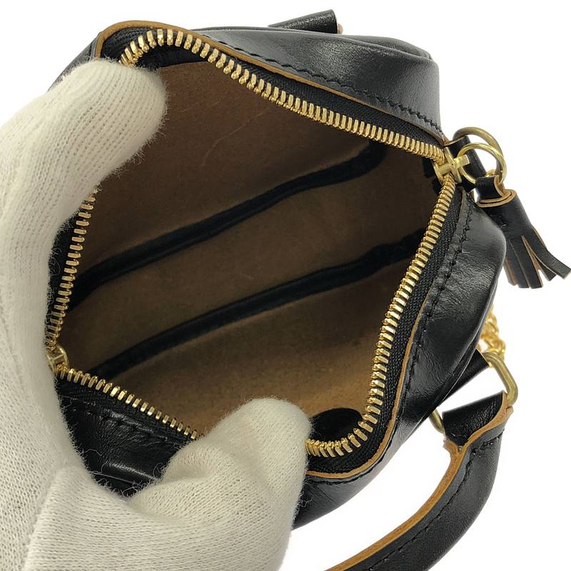 OLDMAN'S TAILOR / オールドマンズテーラー レザーミニショルダーバッグ