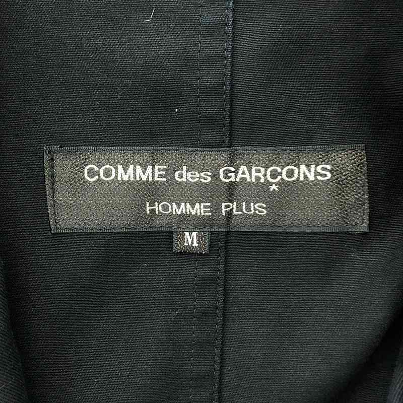 COMME des GARCONS HOMME PLUS / コムデギャルソンオムプリュス 比翼ボタン ツイルコットン テーラードジャケット