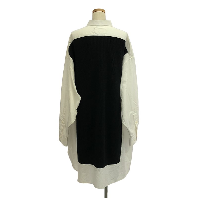Maison Margiela / メゾンマルジェラ ドッキングニット オーバーサイズ シャツ ワンピース