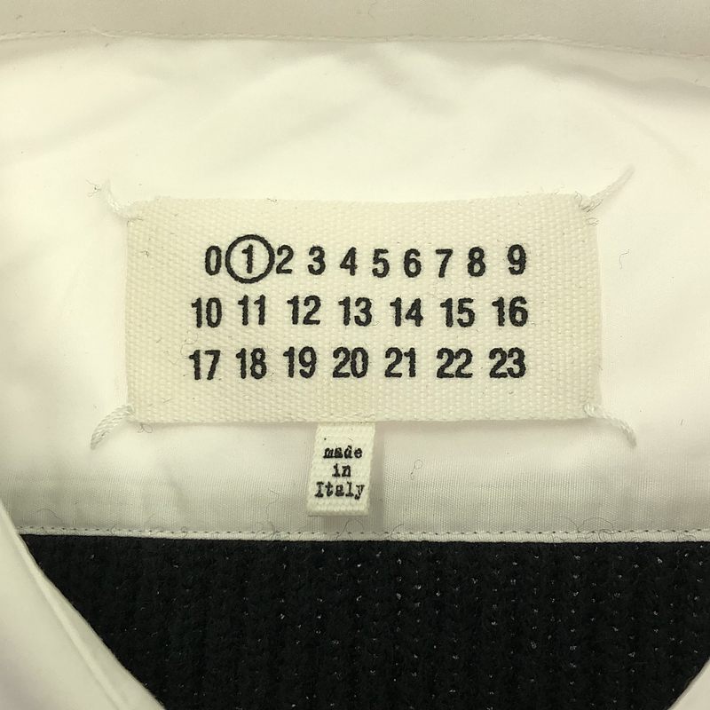 Maison Margiela / メゾンマルジェラ ドッキングニット オーバーサイズ シャツ ワンピース