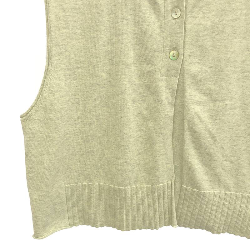 tumugu / ツムグ コットン ランダム リブ ニット 2way ベスト