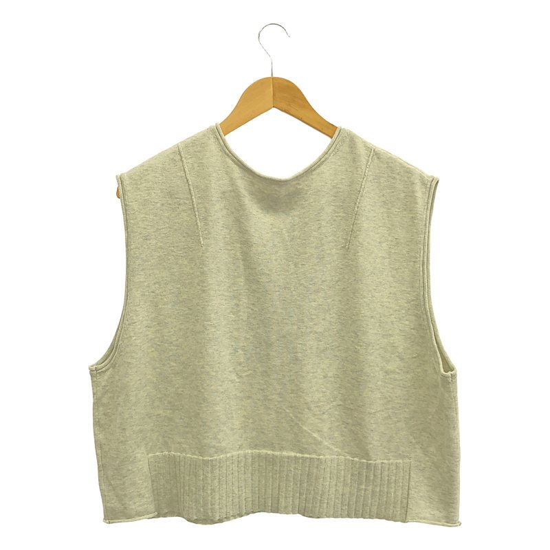 tumugu / ツムグ コットン ランダム リブ ニット 2way ベスト