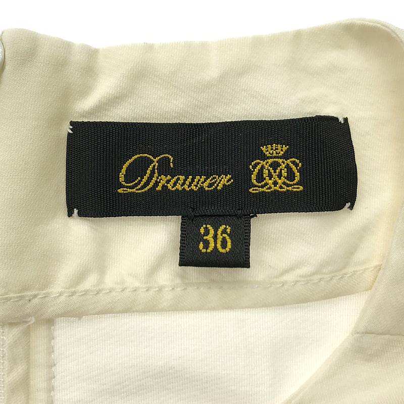 Drawer / ドゥロワー コットン シルク タック ボリュームスリーブ ブラウス