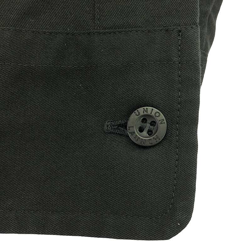 UNION LAUNCH / ユニオンランチ コットン フライフロント オーバー ロングシャツ