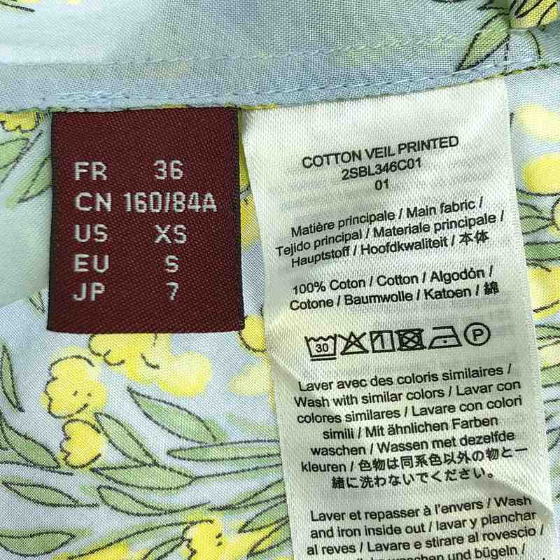 その他 コットン 総柄 ブラウス