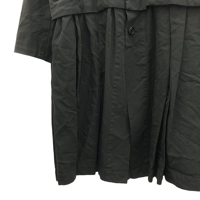 COMME des GARCONS / コムデギャルソン 縮絨 タック ラウンドカラー ジャケット