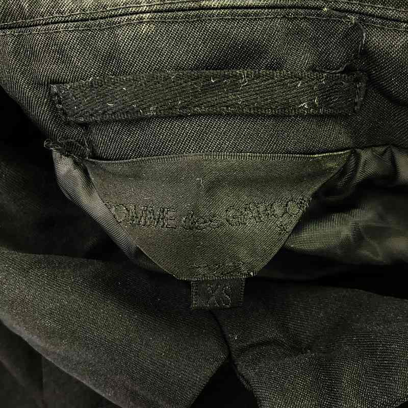 COMME des GARCONS / コムデギャルソン 縮絨 タック ラウンドカラー ジャケット