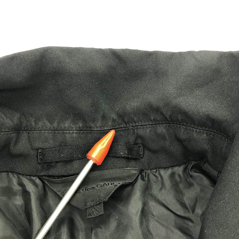 COMME des GARCONS / コムデギャルソン 縮絨 タック ラウンドカラー ジャケット