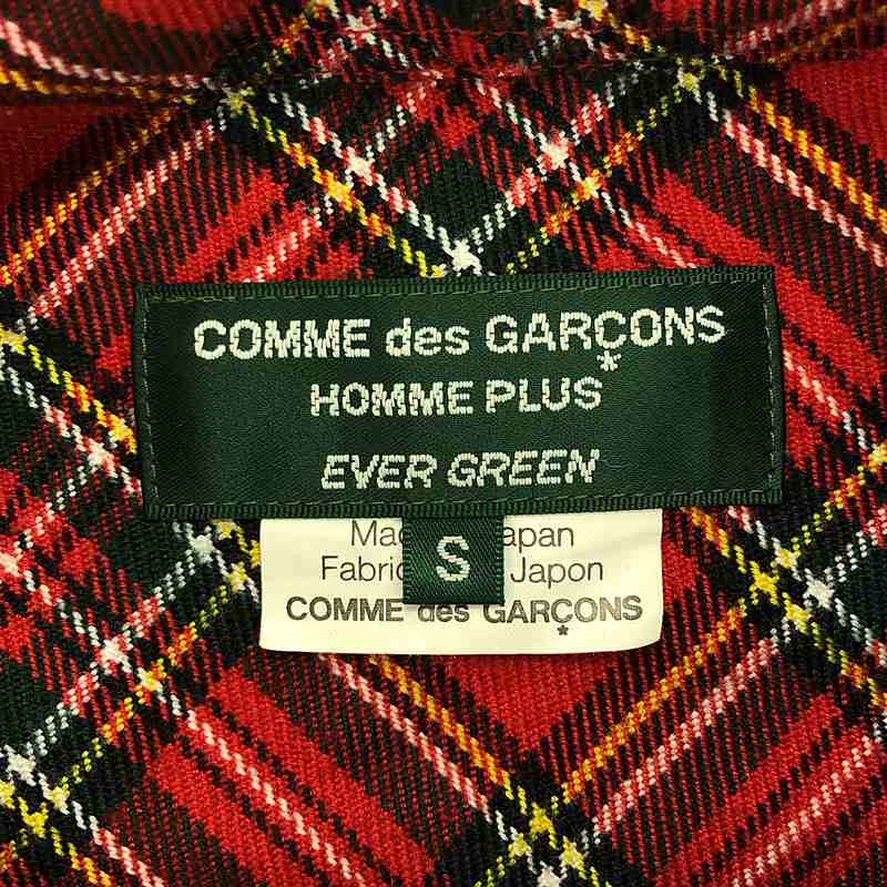 COMME des GARCONS HOMME PLUS / コムデギャルソンオムプリュス EVER GREEN バイアスチェック シャツ