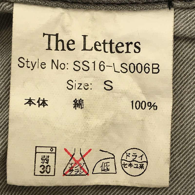 その他 The Letters / レターズ Chesterfield Twill Shirt. コットン ツイル チェスターフィールド シャツ コート