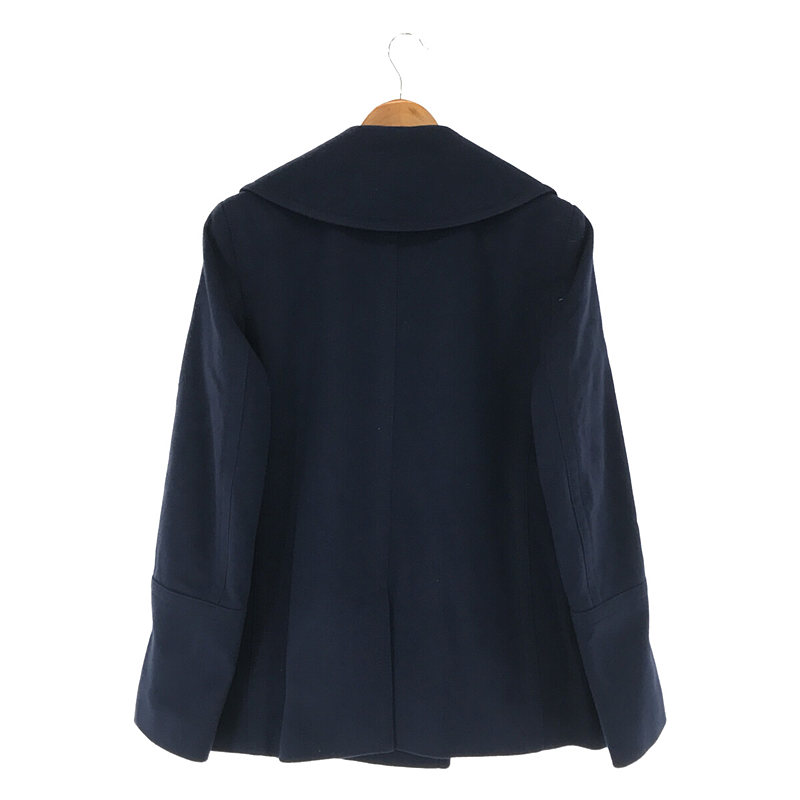 その他 ウール カシミヤ ビッグカラー ピーコート