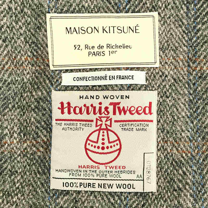 HARRIS TWEED / ハリスツイード 別注 フランス製 チンストラップ付き