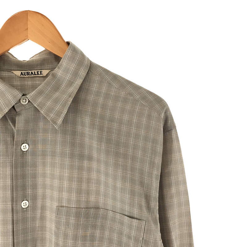 その他 super light wool check shirt スーパーライトウールチェックシャツ