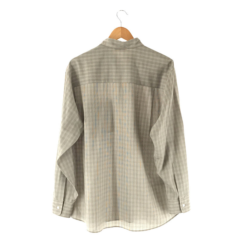 その他 super light wool check shirt スーパーライトウールチェックシャツ