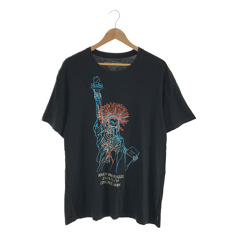 コットン クルーネック プリント Tシャツ カットソー