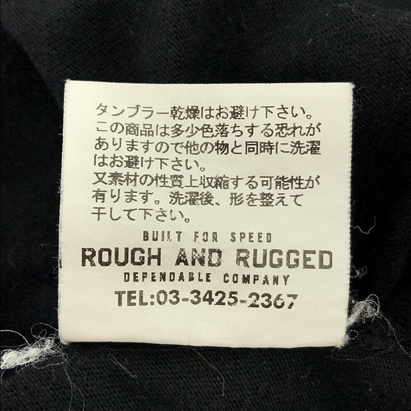 ROUGH AND RUGGED / ラフアンドラゲッド コットン クルーネック プリント Tシャツ カットソー