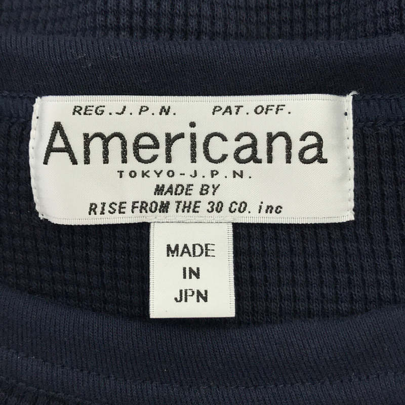 Americana / アメリカーナ Deuxieme Classe 取扱 ワッフル ラグランカットソー Tシャツ