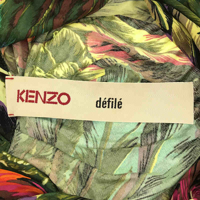 KENZO / ケンゾー リボン 総柄 ポンチョ デザイン ノースリーブ ブラウス