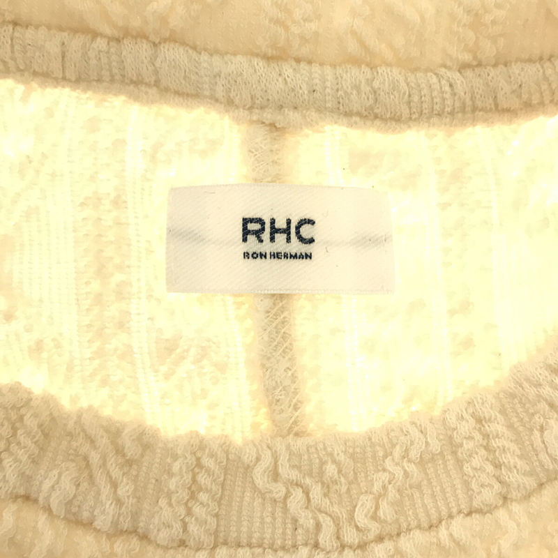 RHC Ron Herman / アールエイチシー ロンハーマン コットン混 編み込み 半袖 ロングワンピース ベルト付き