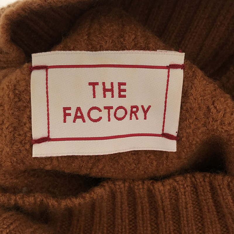 ハイネック パフスリーブ プルオーバー ニット セーターTHE FACTORY / ザ ファクトリー