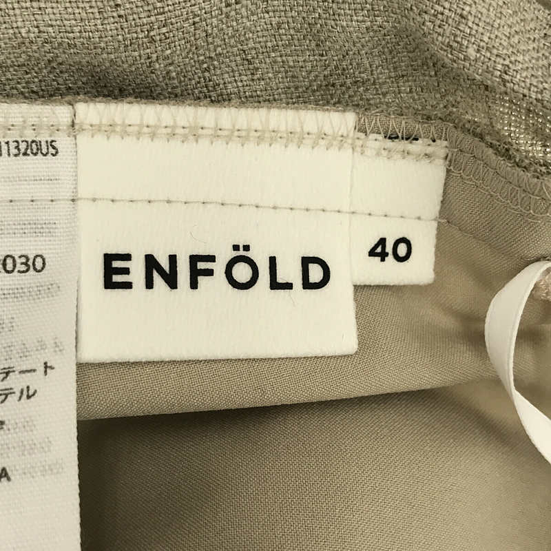 ENFOLD / エンフォルド リネンライク ジョッパーズパンツ