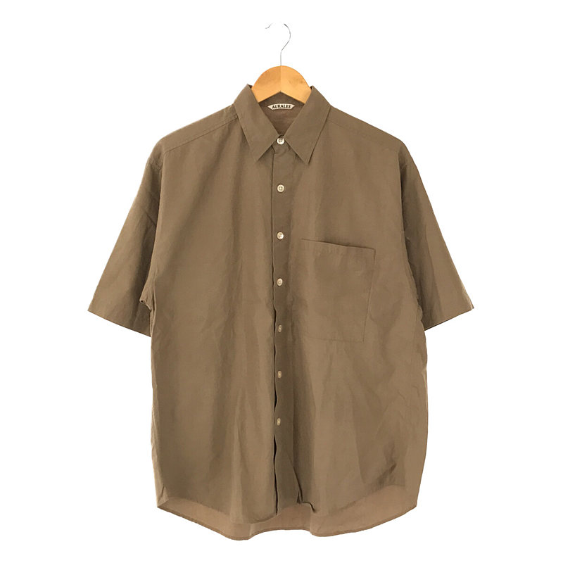 WASHED FINX TWILL HALF SLEEVED BIG SHIRTS 半袖ビッグシャツ