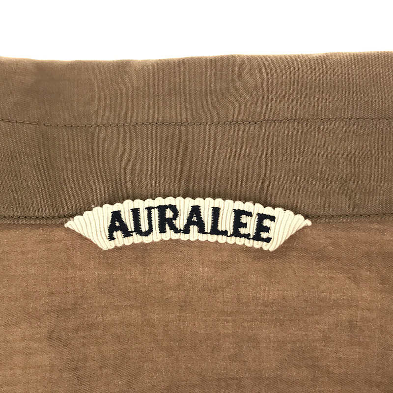 AURALEE / オーラリー WASHED FINX TWILL HALF SLEEVED BIG SHIRTS 半袖ビッグシャツ