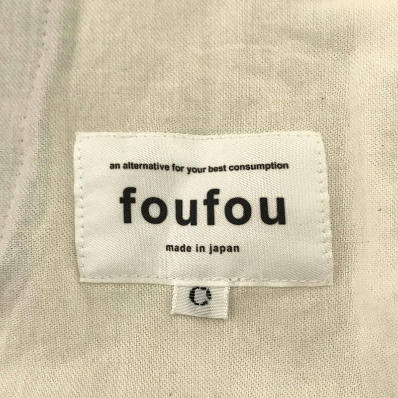 foufou / フーフー wool flannel coin pocket slacks ウールフランネル コインポケットスラックスパンツ